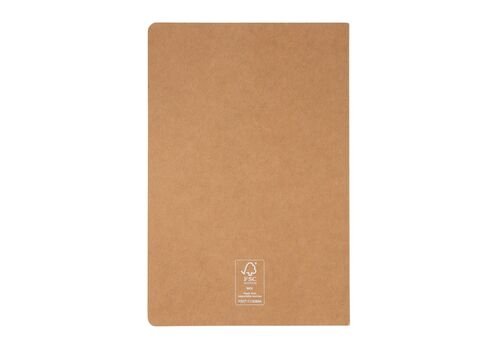 A5 FSC® standard softcover notebook, brown