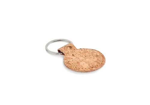 Round cork key ring