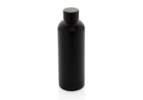 RCS Recycled stainless steel Impact vacuum bottle, black