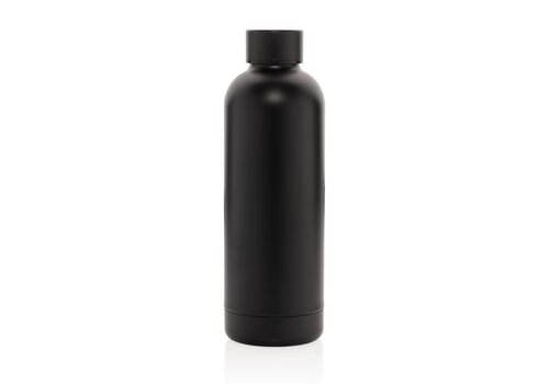 RCS Recycled stainless steel Impact vacuum bottle, black