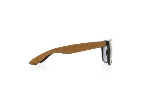 GRS recycled PC plastic sunglasses with FSC® cork, black