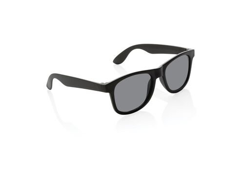 GRS recycled PP plastic sunglasses, black