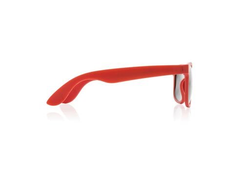 GRS recycled PP plastic sunglasses, red