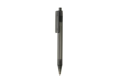 GRS RPET X8 transparent pen, black