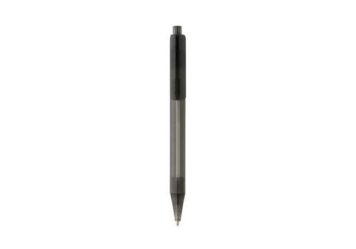 GRS RPET X8 transparent pen, black