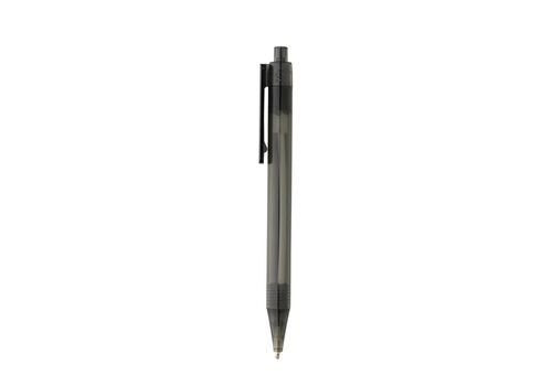 GRS RPET X8 transparent pen, black