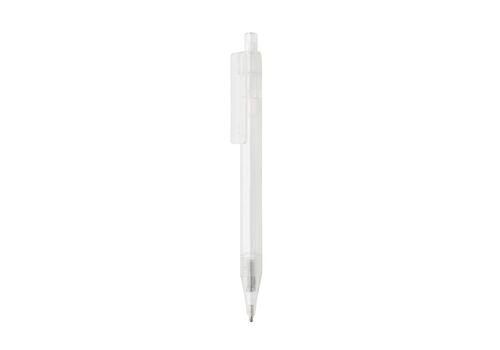 GRS RPET X8 transparent pen, white