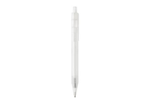 GRS RPET X8 transparent pen, white