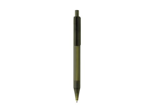 GRS RPET X8 transparent pen, green