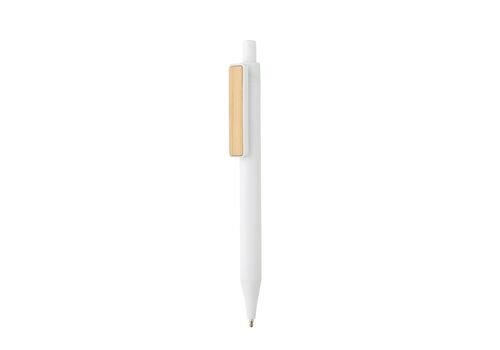 GRS RABS pen with bamboo clip, white