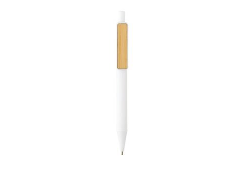 GRS RABS pen with bamboo clip, white