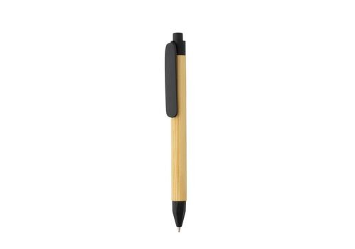 Write responsible recycled paper barrel pen, black