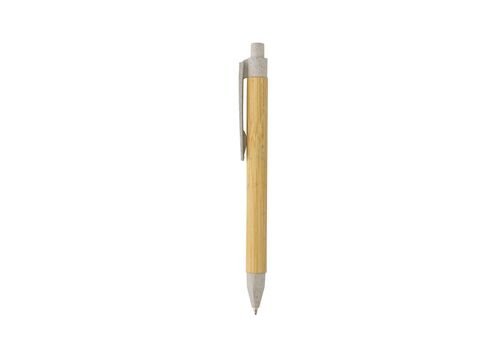 Write responsible recycled paper barrel pen, off white