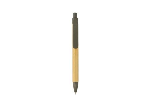 Write responsible recycled paper barrel pen, green