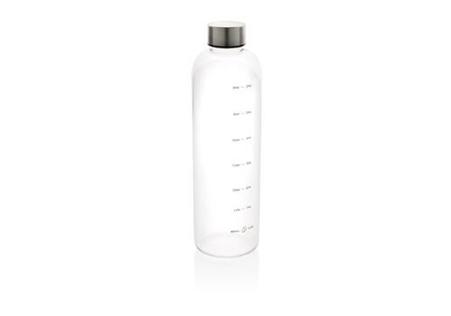 GRS RPET Motivational water bottle, transparent