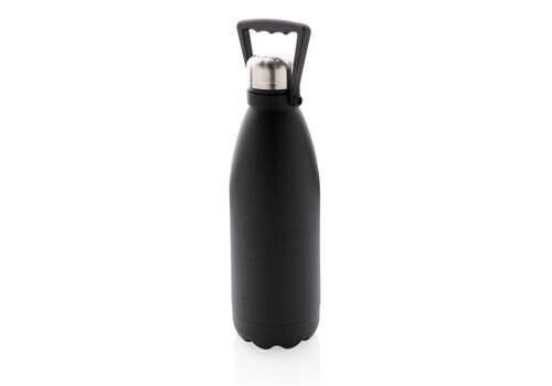 RCS Recycled stainless steel large vacuum bottle 1.5L, black