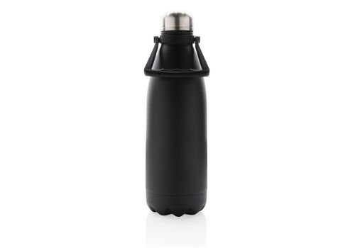 RCS Recycled stainless steel large vacuum bottle 1.5L, black