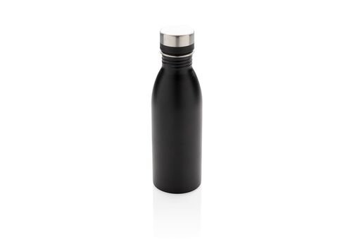 RCS recycled stainless steel deluxe water bottle, black