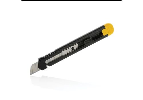 Refillable RCS recycled plastic snap-off knife, yellow