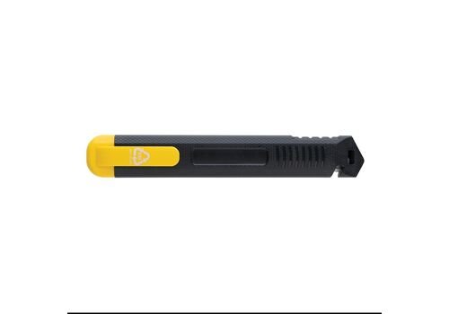 Refillable RCS recycled plastic snap-off knife, yellow