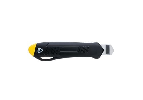 Refillable RCS recycled plastic professional knife, yellow