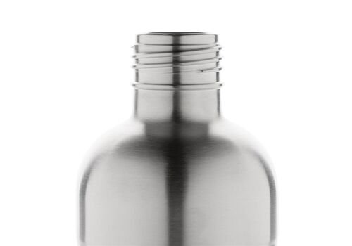 Soda RCS certified re-steel carbonated drinking bottle, silver