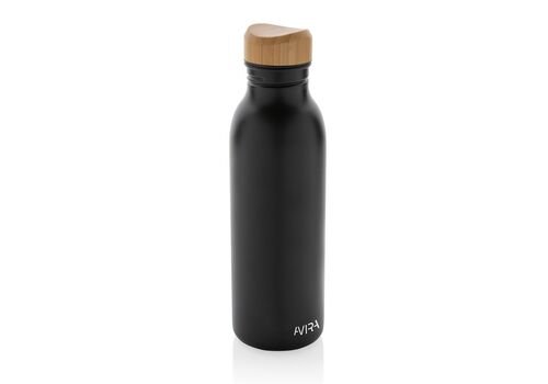 Avira Alcor RCS Re-steel single wall water bottle 600 ML, black