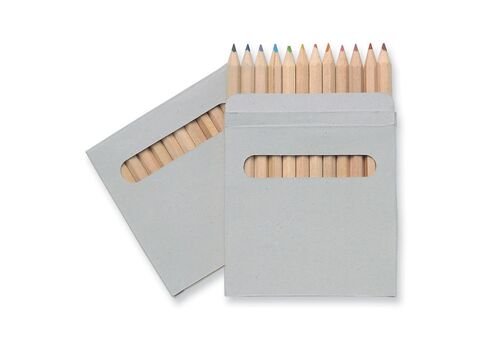 12 spalvotų pieštukų
