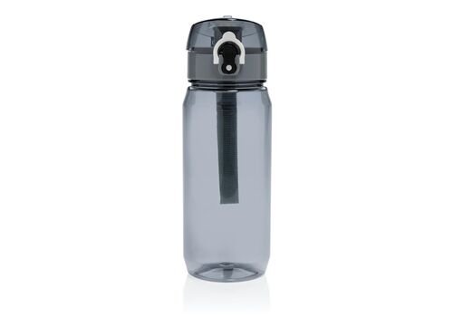 Yide RCS Recycled PET leakproof lockable waterbottle 600ML, black