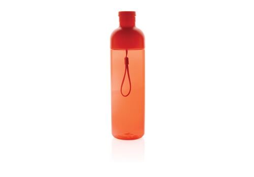 Impact RCS recycled PET leakproof water bottle 600ML, red